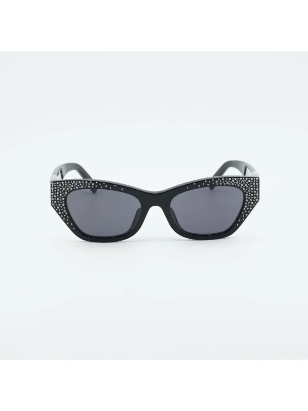 Givenchy GV4019IS 01A Sunglasses Black with Stones Cat Eye Frame, Grey Lenses